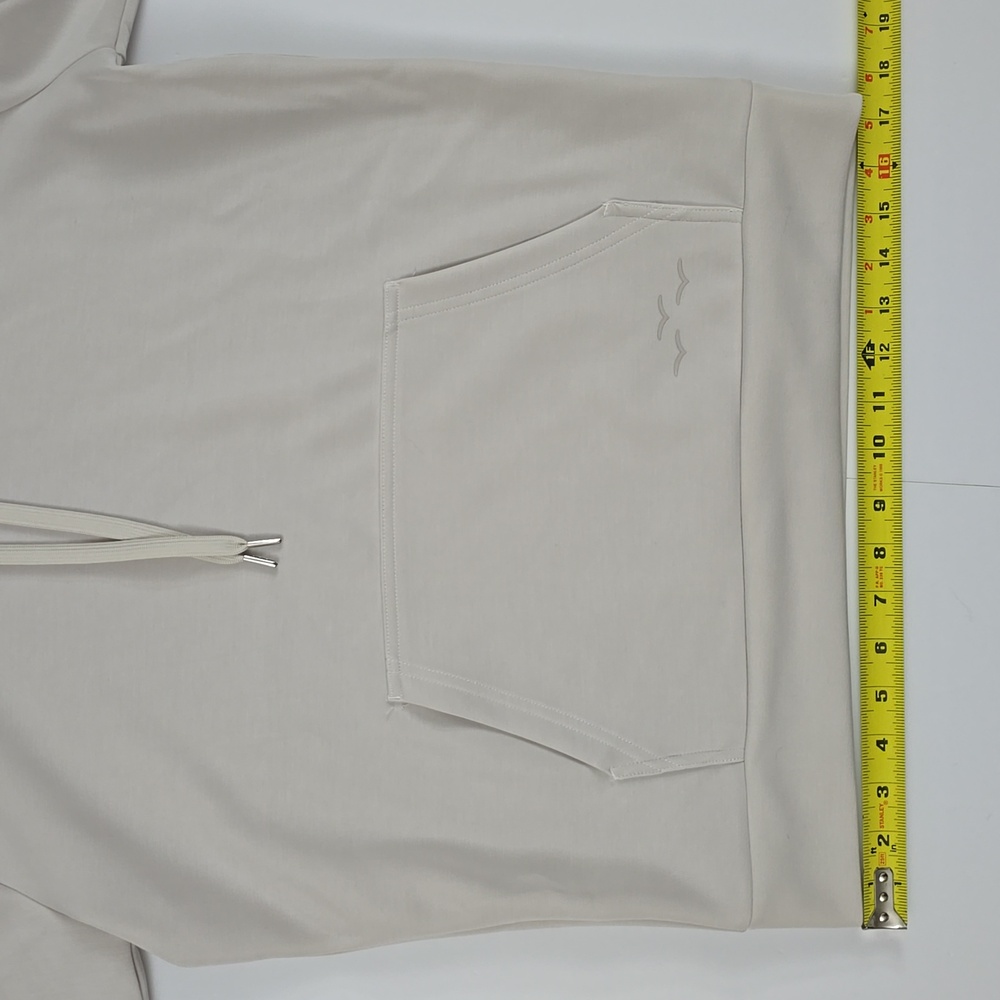 Lazypants Women's Stone Grey Hoodie Smooth Stretch Front Pocket Size S - Picture 13 of 14